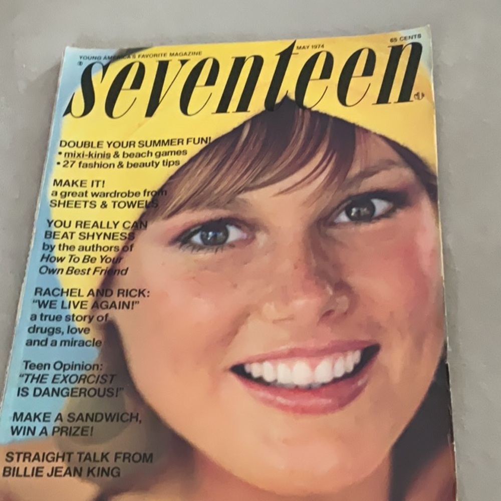 Vintage 80’s Seventeen Magazine - May 1974 issue